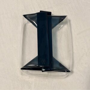 Cadence Parcel Toiletry and bag clear black wipes clean like new